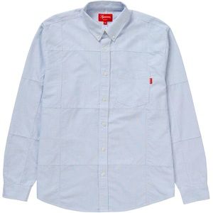 Supreme Patchwork Oxford Stripe Shirt